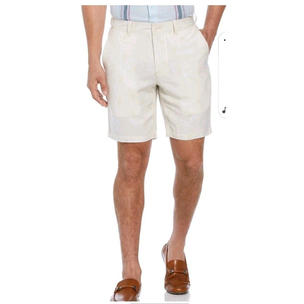 Cubavera Men's  Shorts Lined & Cotton Blend Size 38 Cream
